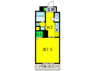 ﾌｨｵﾚ･ﾚｼﾞﾃﾞﾝｽ出島海岸通の物件間取画像